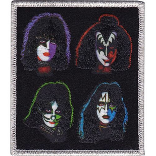 KISS - FOUR HEADS - EMBROIDERED PATCH - BRAND NEW - MUSIC BAND 3843