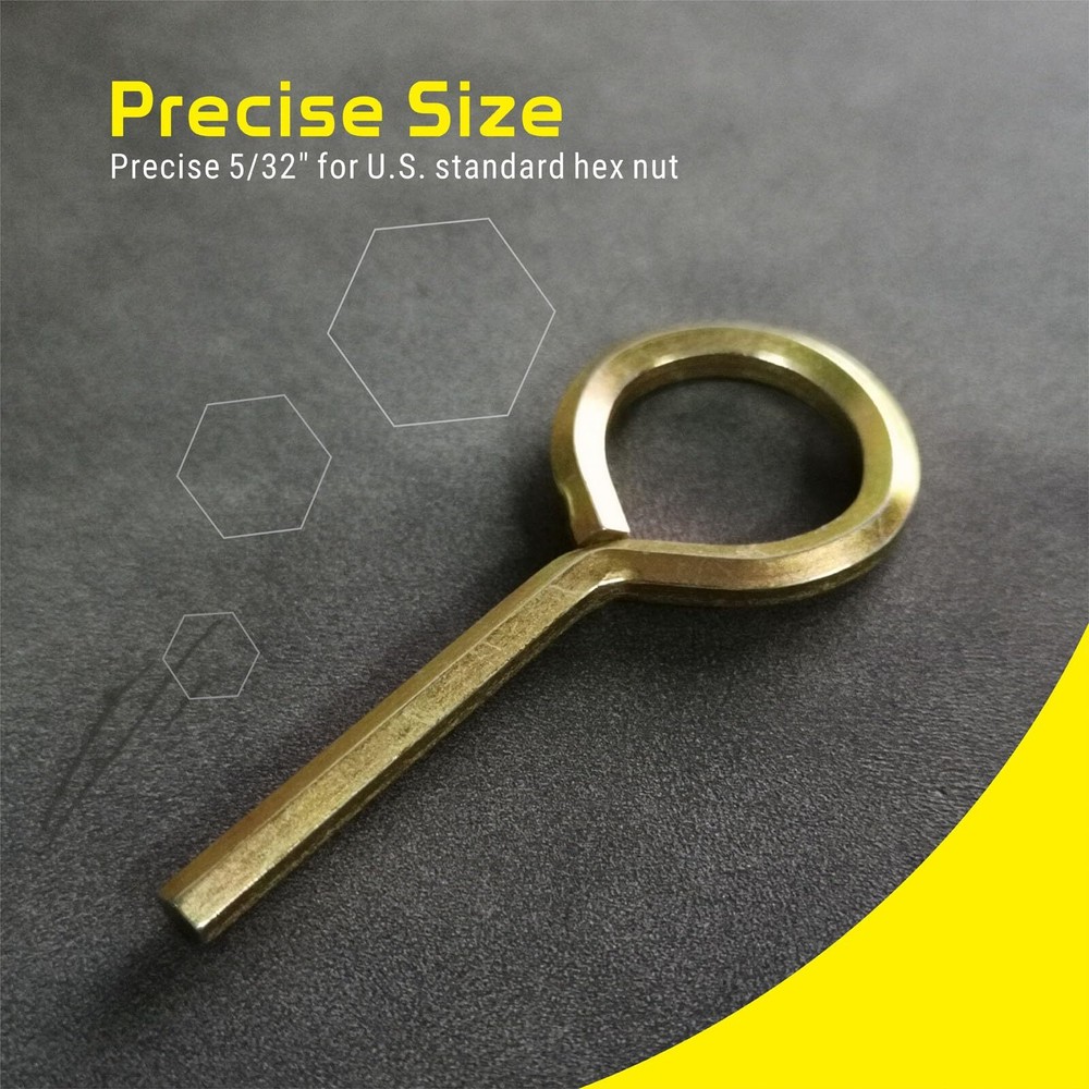 5Pack 5/32Inch Standard Hex Dogging Key with Full Loop for Push Bar