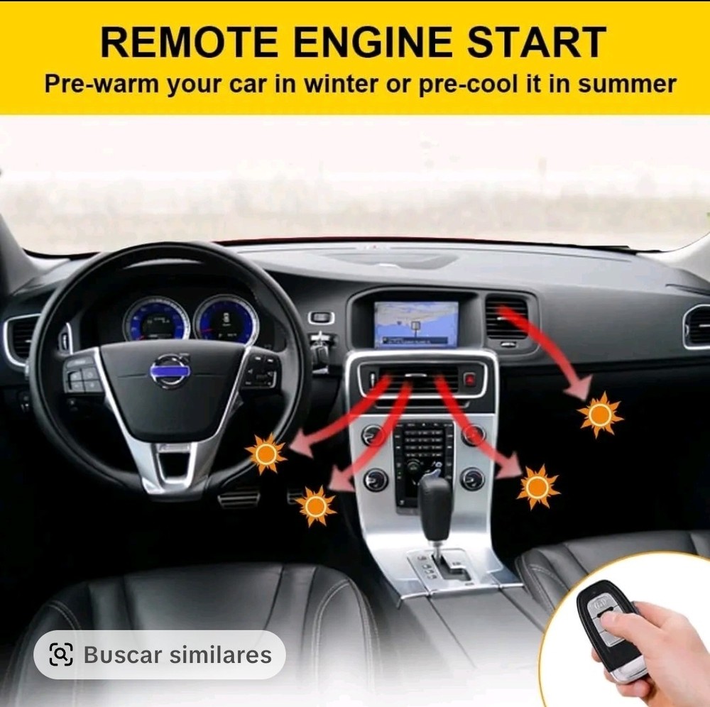 SnapFixMate Passive Keyless Entry Car Alarm System + Remote Engine Starter NEW