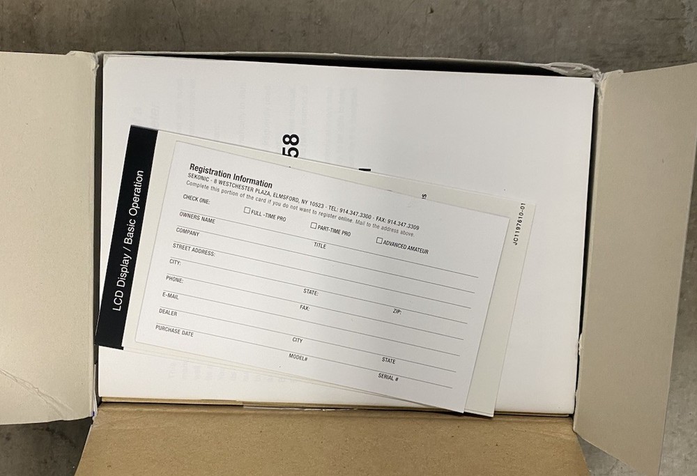 SEKONIC MODEL L-358 FLASH MASTER LIGHT METER