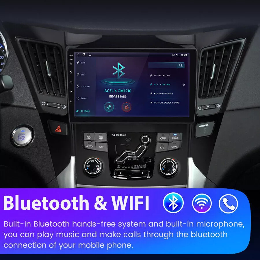 Android13 4+64GB Carplay Car Stereo Radio For Hyundai Sonata 2011-2015 GPS Navi