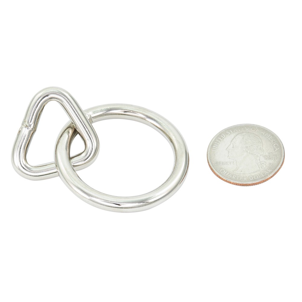 Medium Large 42mm (ML Size) Silver Bondage Rings - Single ring - StudsAndSpikes