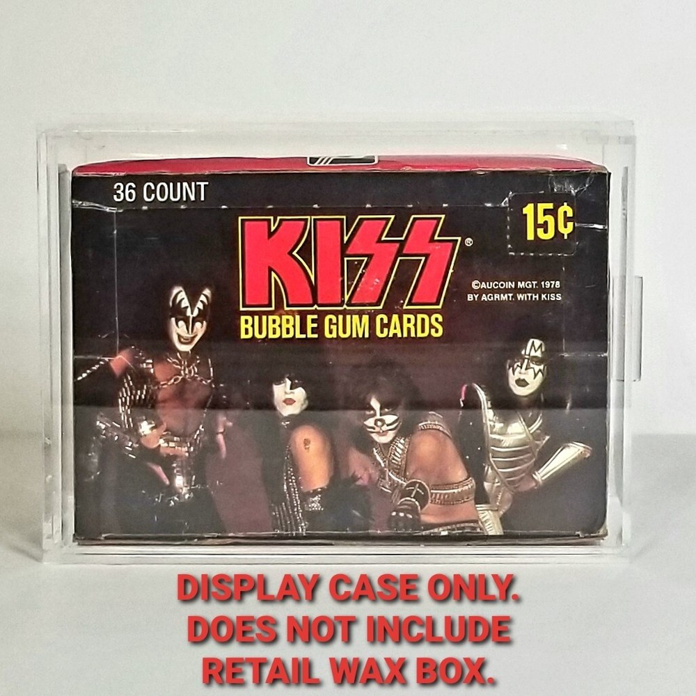 WAX PACK BOX CASE PROTECTOR STORAGE DISPLAY HOLDER CLEAR ACRYLIC PLASTIC CARDS +