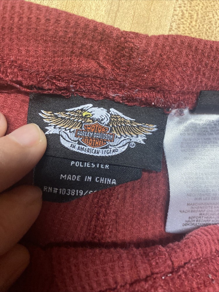 Motor Harley Davidson Maroon Sleeper Pants Small