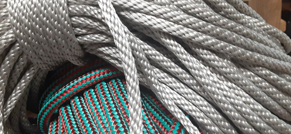5/16” x 160 ft. Solid Braid MFP Rope Silver Made in USA