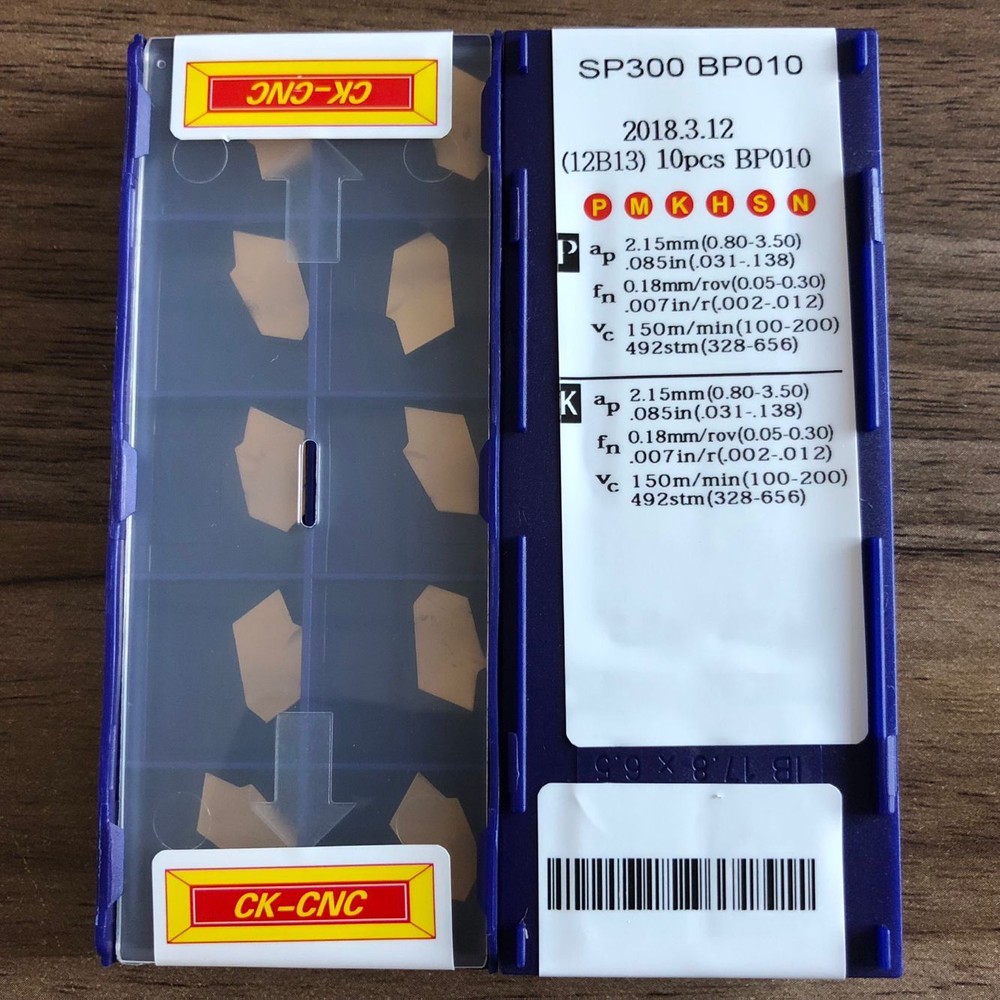 30PCS SP300 BP010 one end groove cutting inserts carbide inserts cutting tools