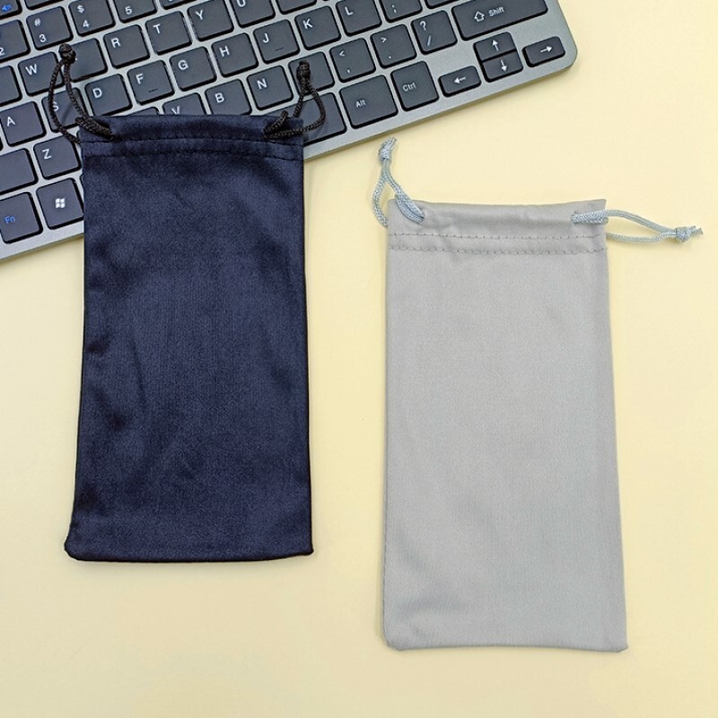 DeepRoar 2pc Microfiber Pouch Bag Case Sunglasses Eyeglasses Soft Pouch Case