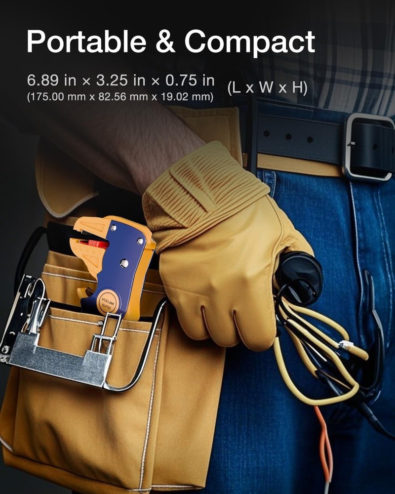 Automatic Adjustable Wire Stripper Tool for Clean Stripping – Compact & Durable