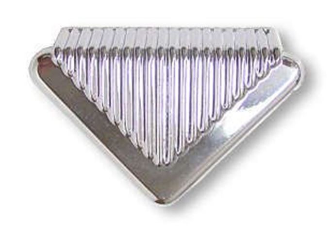 1-1/2" Art Deco Pull Chrome