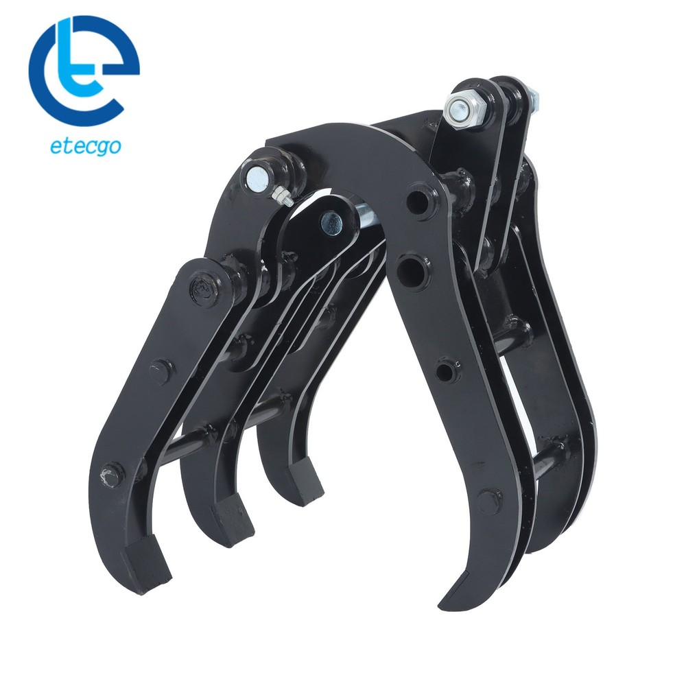 Wide Opening Excavator Grapple for Compact Diggers -Quick Attach