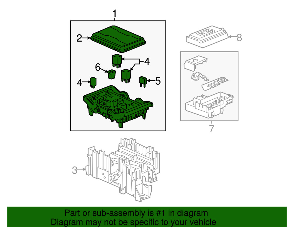 Genuine GM Engine Wiring Harness Junction Block 84303175