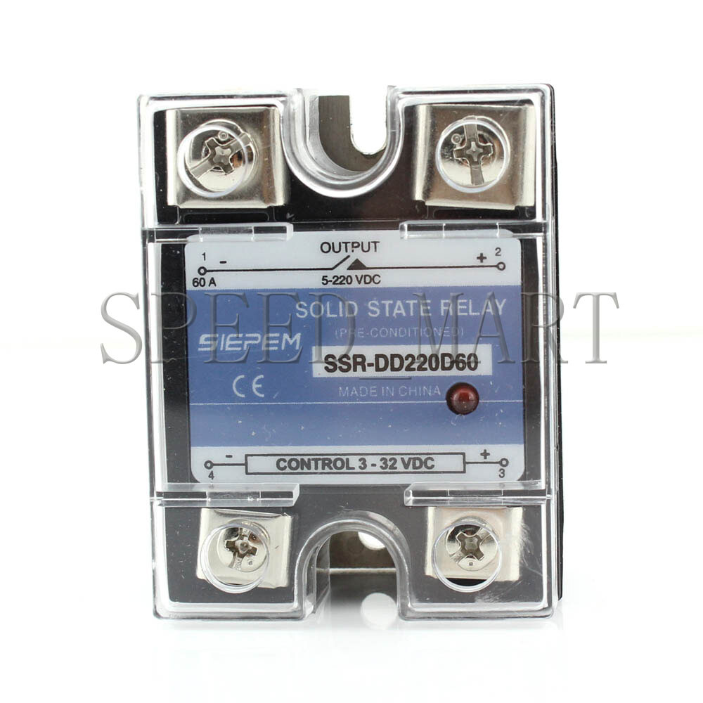 High Quality 60A Solid State Relay SSR DC-DC 60A 3V-32V DC 5V-220V DC