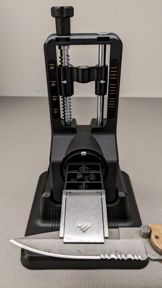 Precision Adjust Knife Sharpener Kit Sharpens All Pocket Kitchen Knives-Coarse