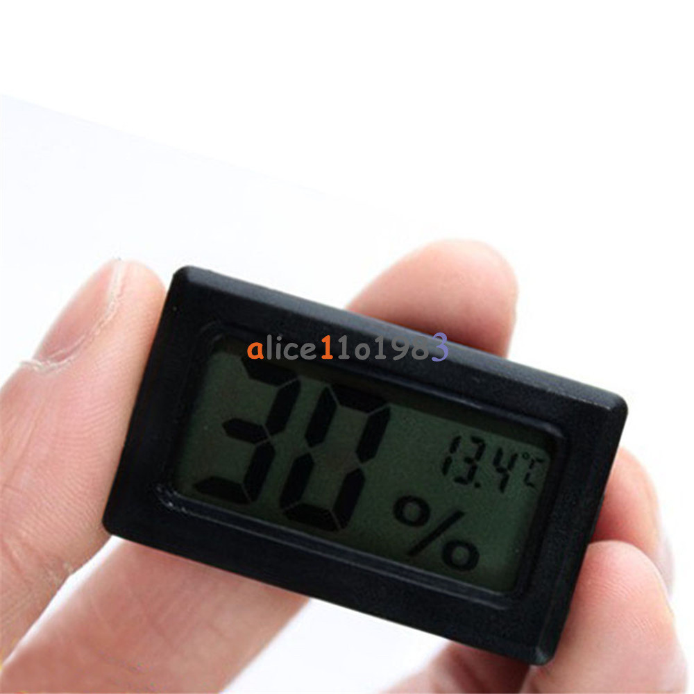 Red LED Voltage Meter Digital LCD Temperature Humidity Thermometer Hygrometer
