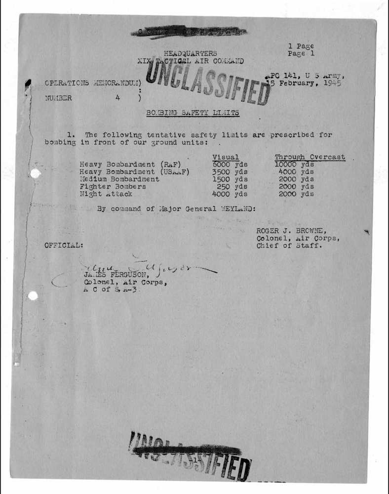 53 Page 1945 Third Army XIX Tactical Air Command TALO Notes History on Data CD