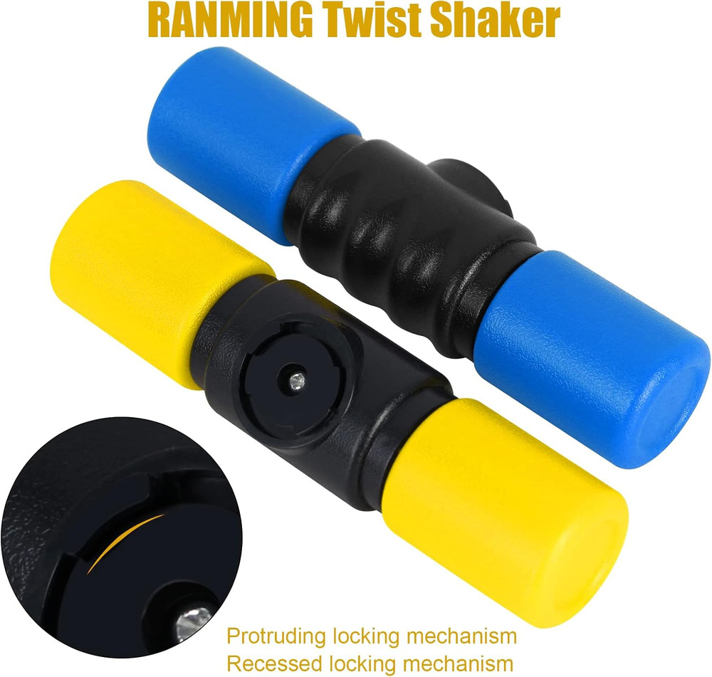 Twist Shaker 3PCS Double Row Shakers Percussion Instruments Set Medium Volume La