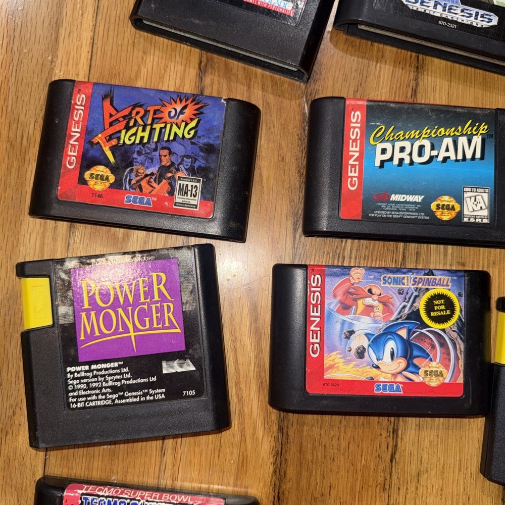 Sega Genesis 2 Black Game Console System Bundle with 2 Controllers and Cables