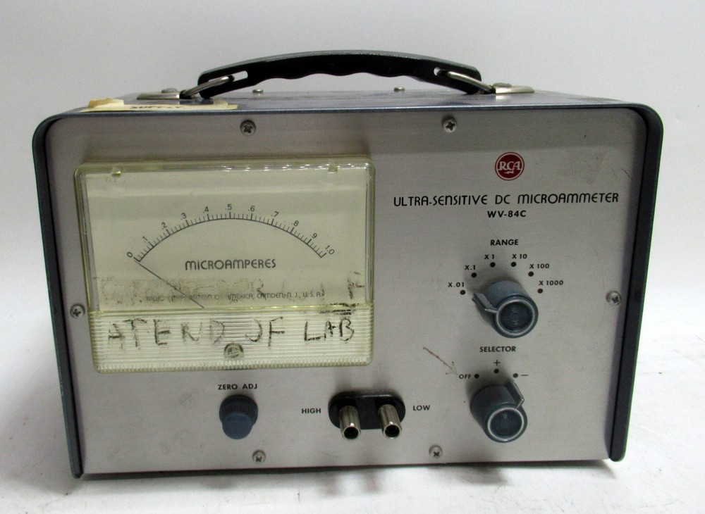 RCA WV-84C Ultra-Sensitive DC Microammeter Microamperes