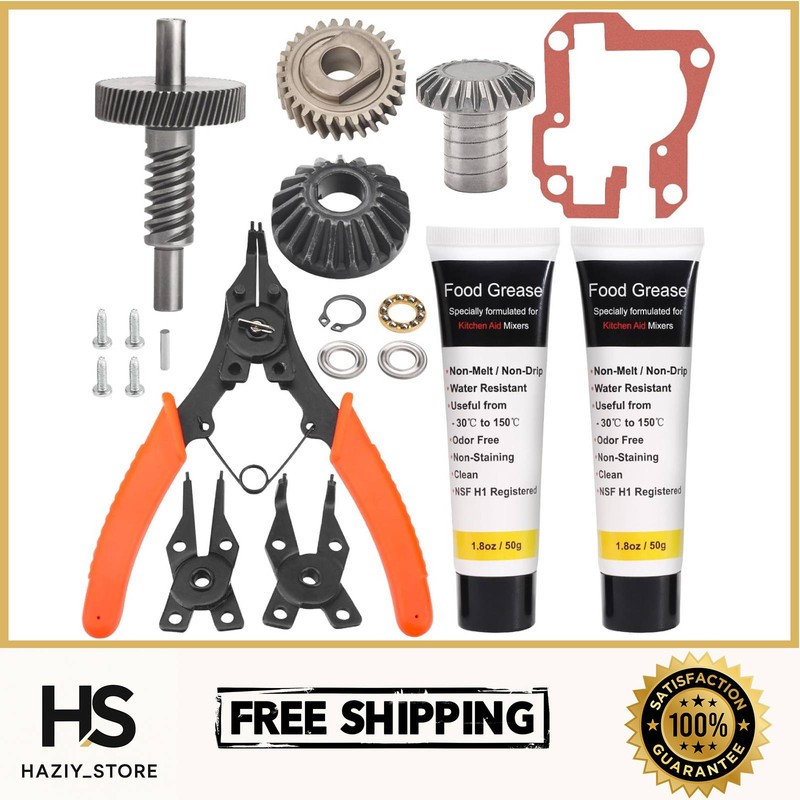 Worm Gear Kit Compatible with Kitchenaid 5QT&6QT 9709231 Replacement Gear Parts