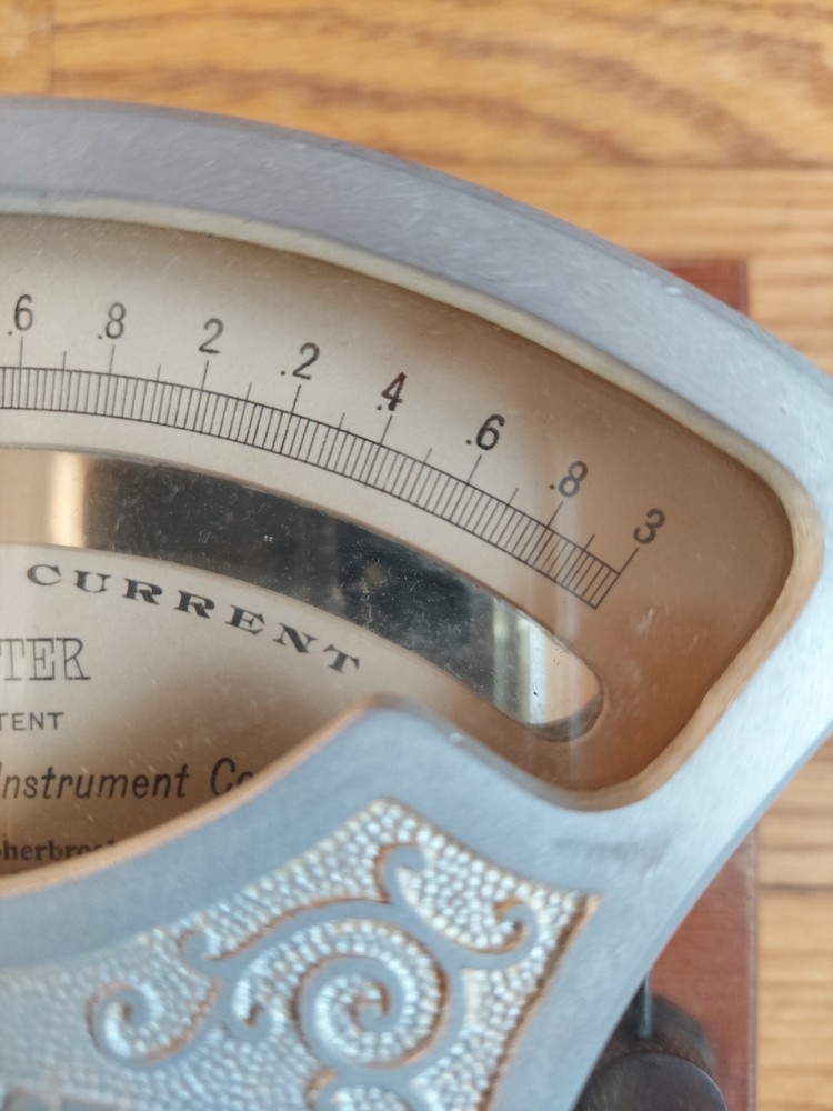 1920's Whitney Electrical Instrument: Continuous Current Voltmeter - Fast Ship
