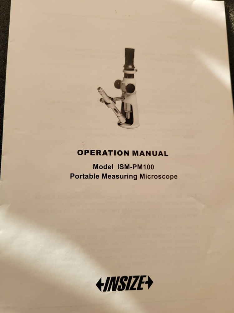 INSIZE ISM-PM100 PORTABLE MEASURING MICROSCOPE