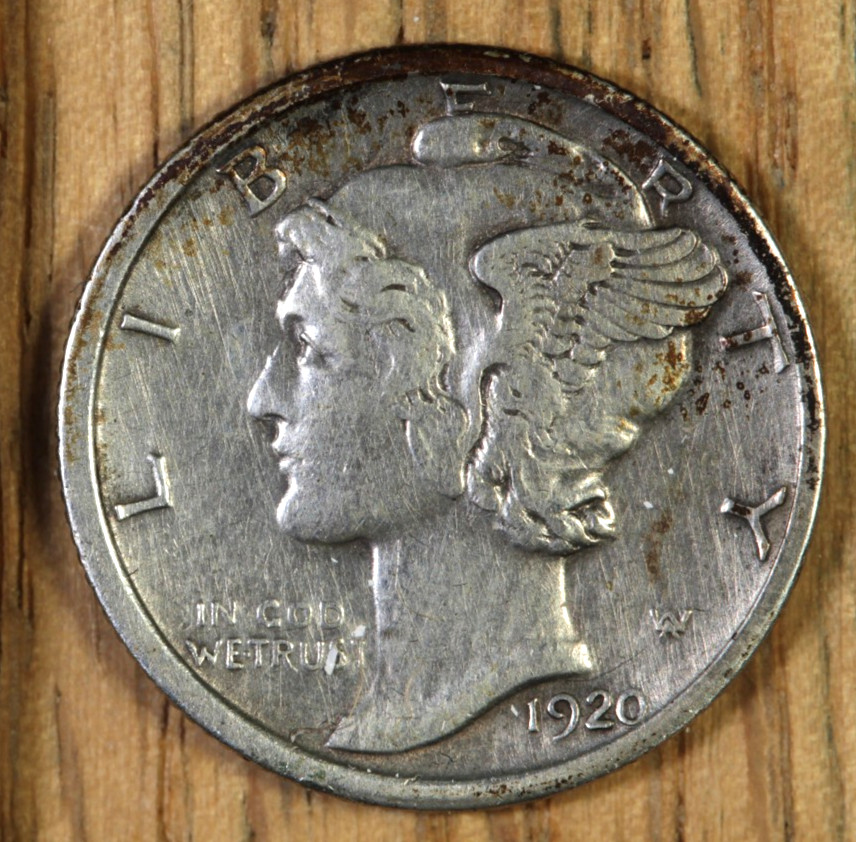 1920 D - Mercury Dime 10¢ - XF Extra Fine