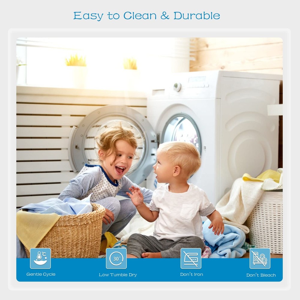 2 Pack Full Size Mattress Protector Waterproof, Breathable & Noiseless