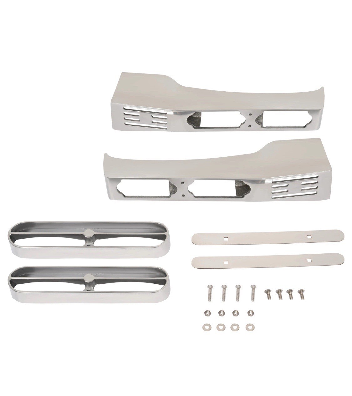 ☑️ Peterbilt 389 388 Front Fender Light Brackets w/Mounting Hardware For