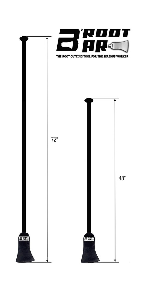 B'ROOT BAR - Root Cutting Tool, Digging Tool, Vertical Axe, Tamping Bars (72"...