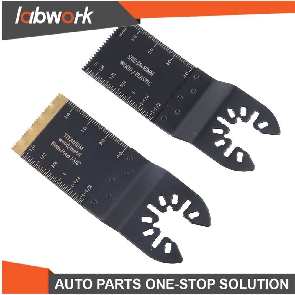 Labwork 110PCS 4 Type Universal Titanium Oscillating Saw Blades Multitool Blades