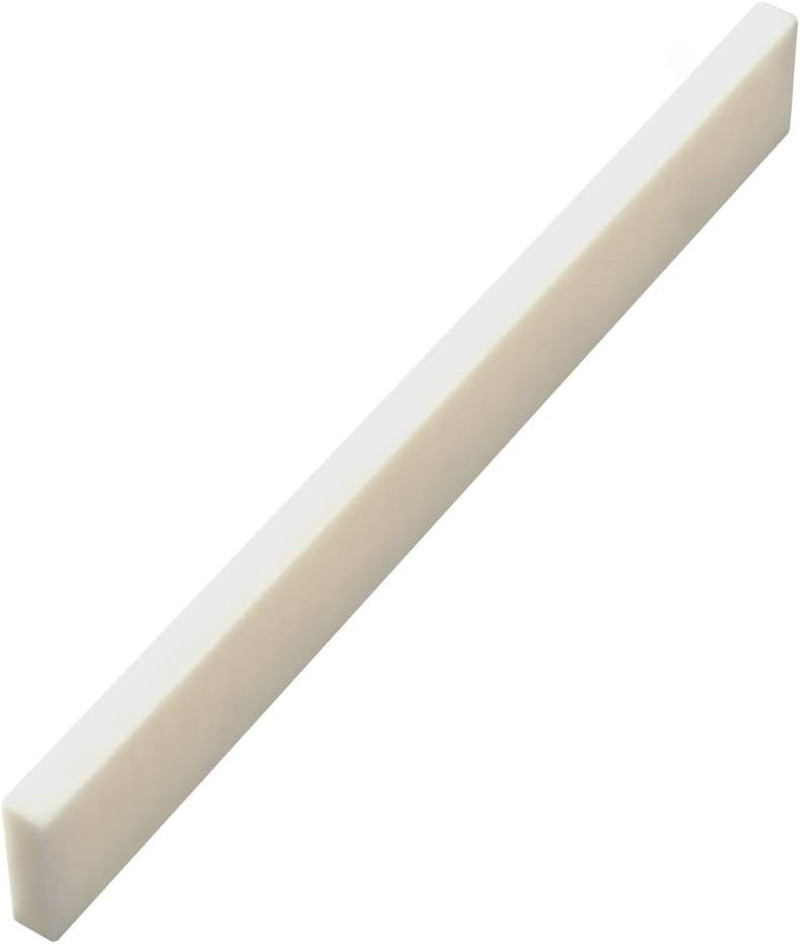10Pc 80mm*3mm*10mm White Bone Guitar String Bridge Saddle For Acoustic Classical