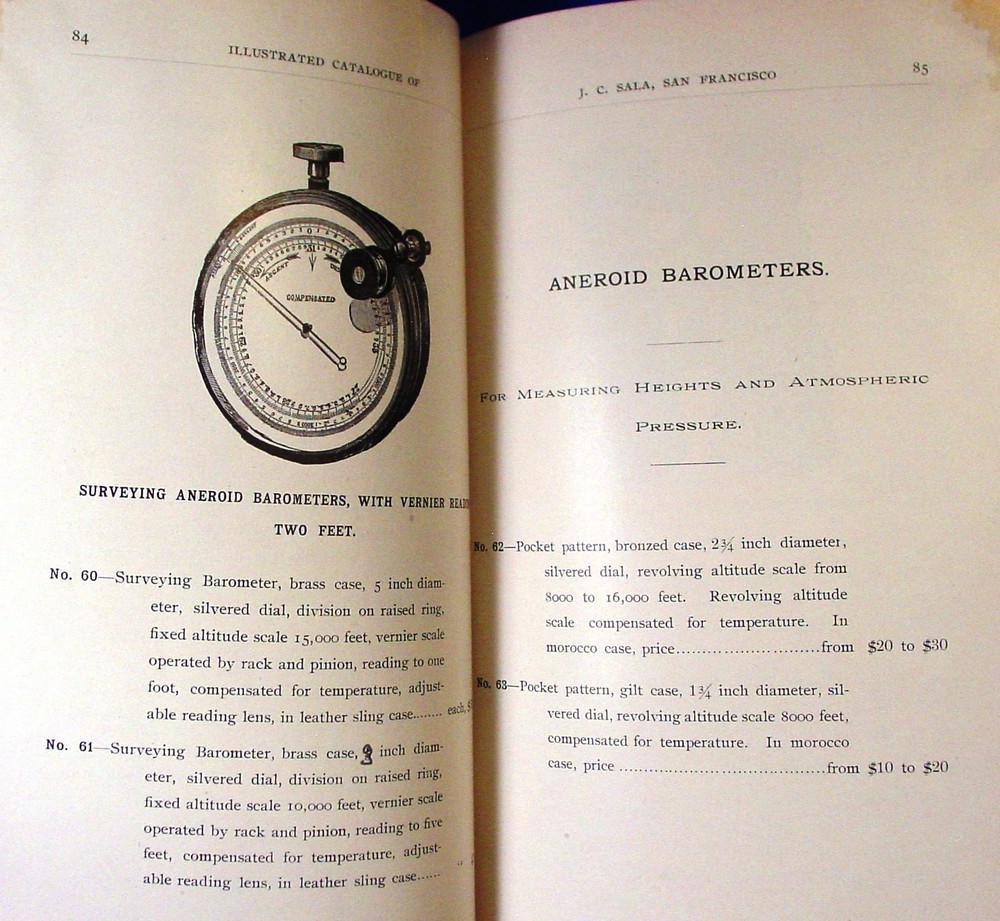 1896 Sala Surveying Insts. Catalog (after Roach)
