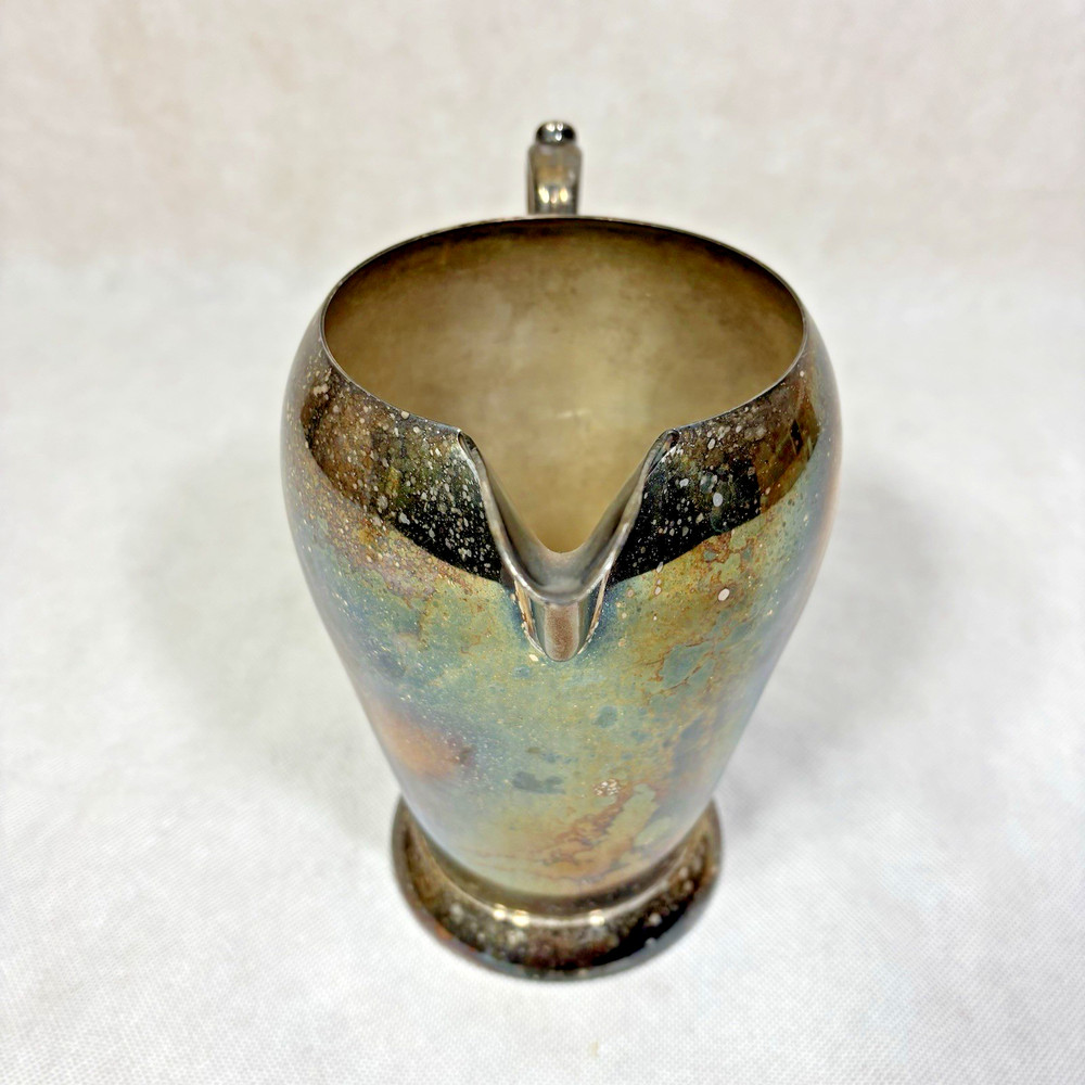Vintage Academy Silver On Copper Pitcher #105
