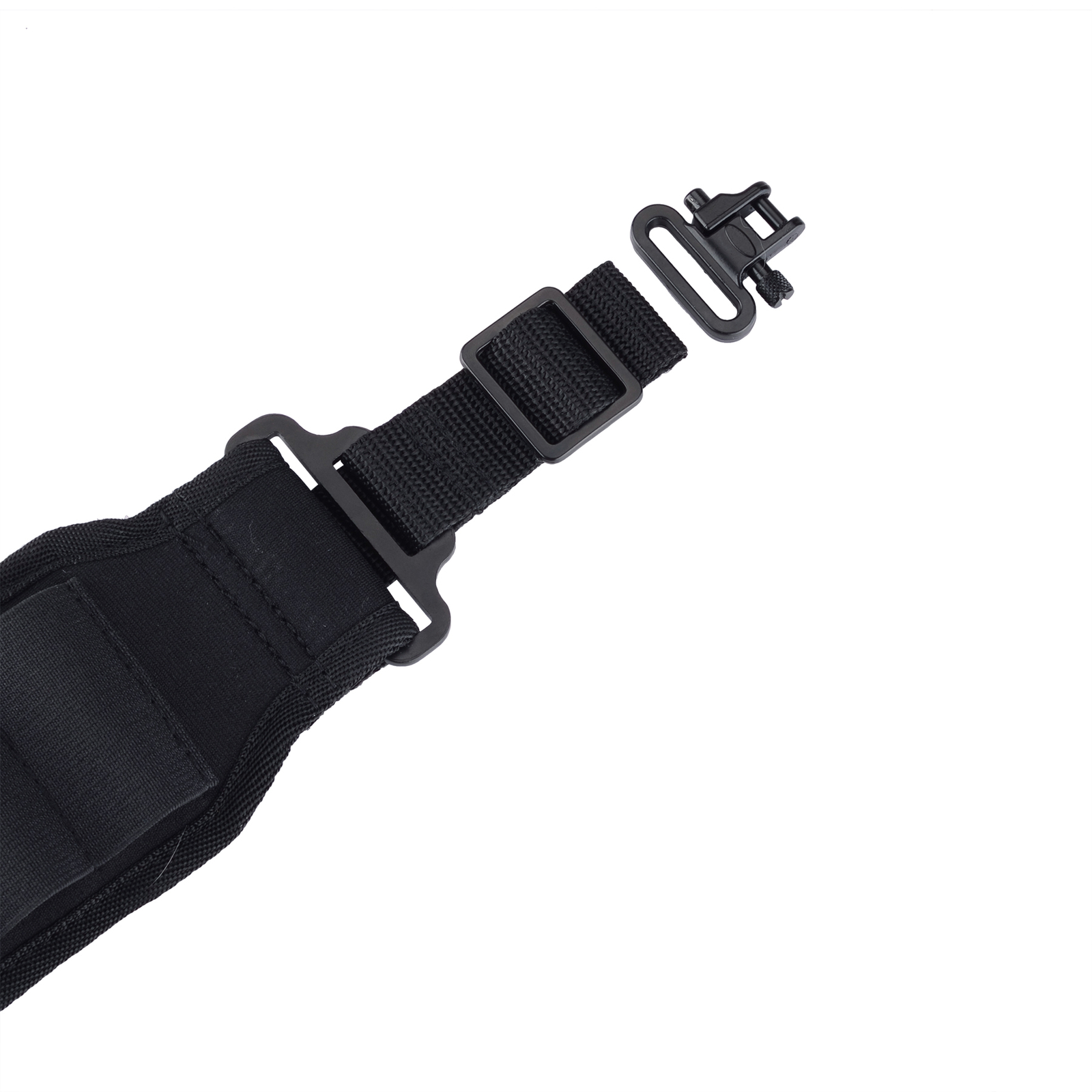 Black Shotgun Sling with 25 Shell Holder, 2 Point Non-Slip Adjustable Ammo Sling