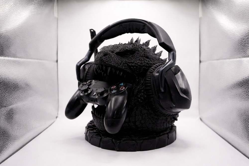 Godzilla Headphone & Controller Holder | Godzilla Gamer Decor