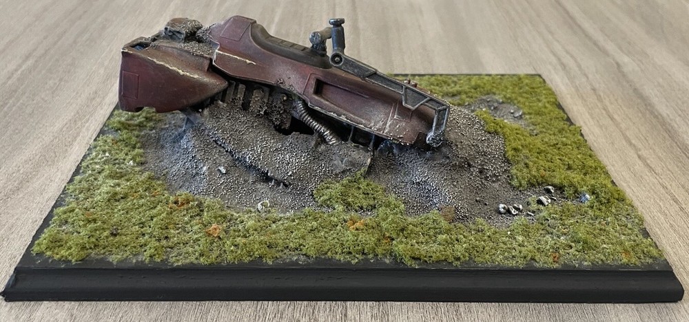 Star Wars Crashed Speeder Display Base ( 5in x 7in)