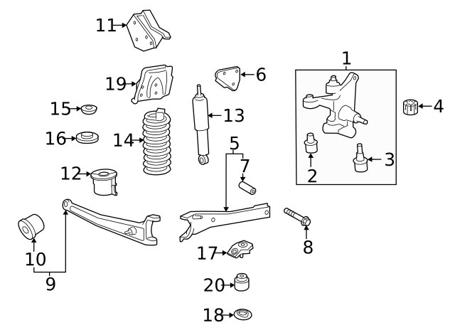 Genuine Ford Steering Knuckle HC3Z3105C