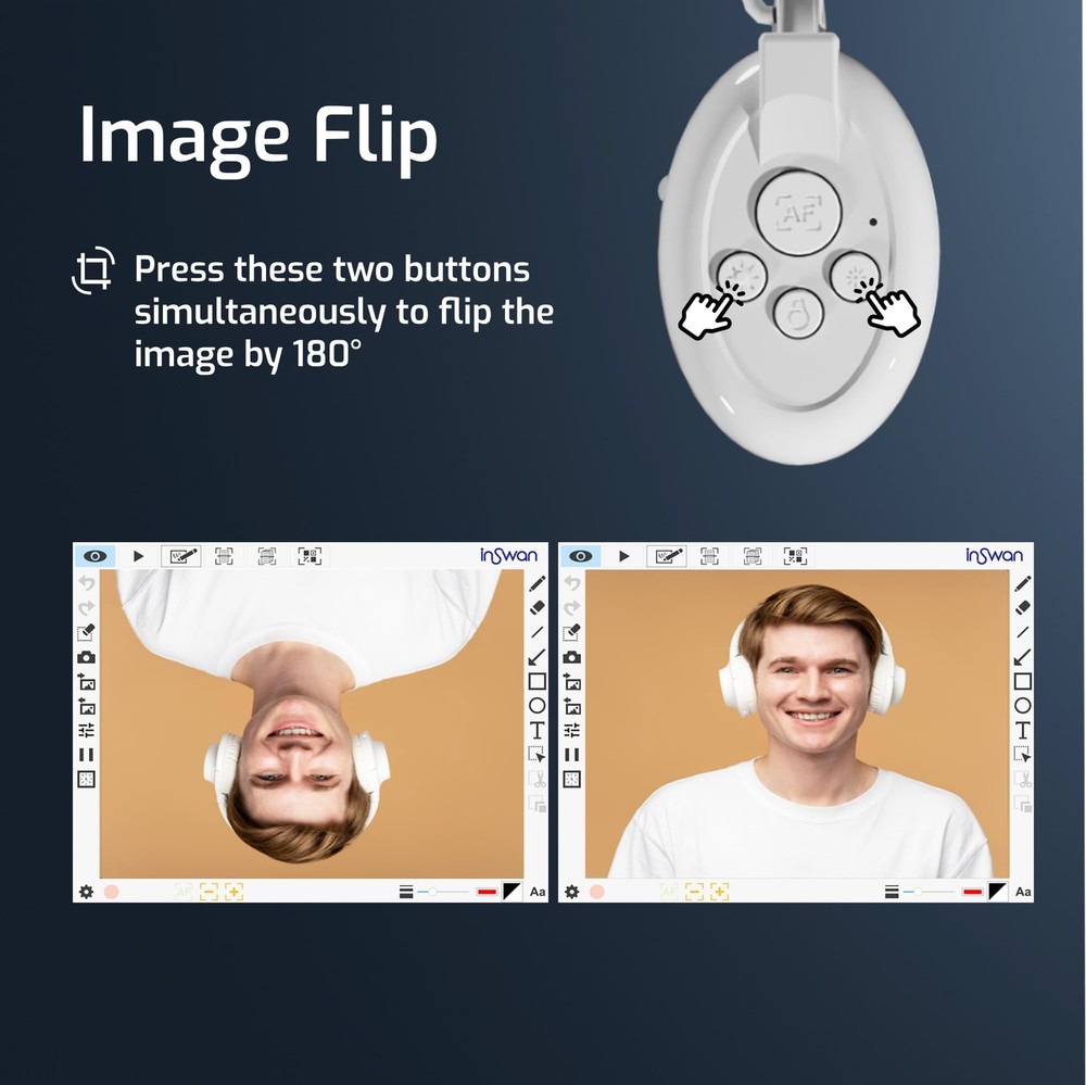 INS‑2 4K USB Document Camera – 13MP, Dual Auto‑Focus, LED Light and Microphon...