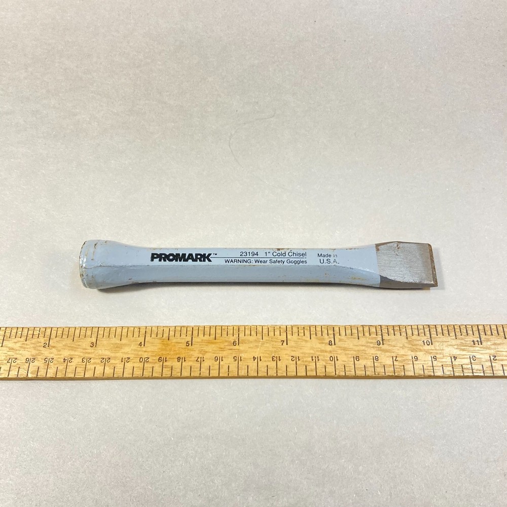 Promark 1" Cold Chisel 7 3/4" Long #23194 USA