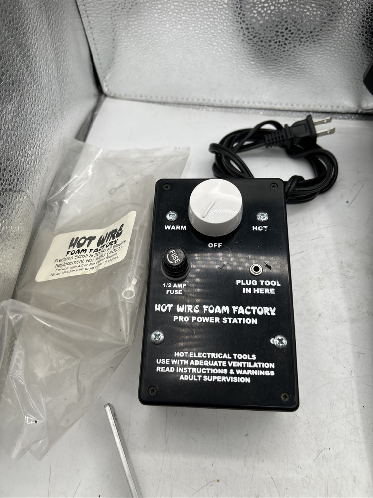 Hot Wire Foam Factroy Variable Power Supply & Scroll Table See Pics