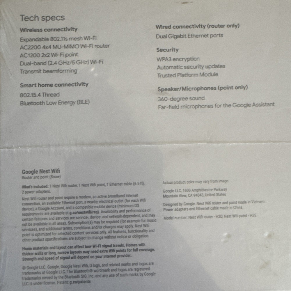 Google Nest router And Point!!