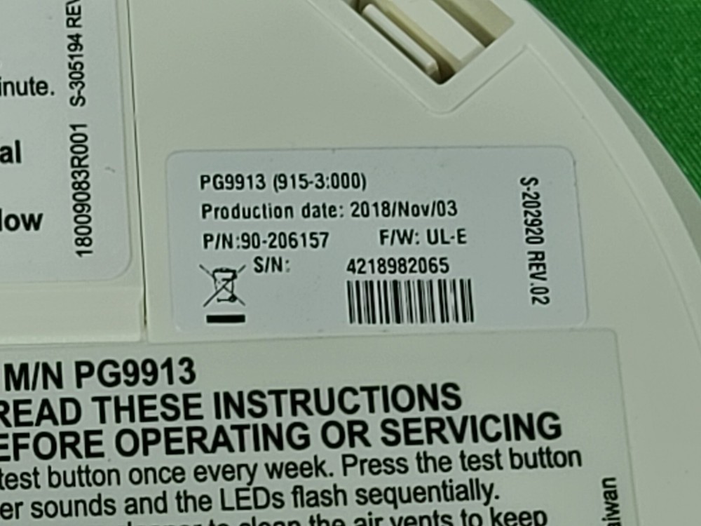 DSC Carbon Monoxide Detector PG9913