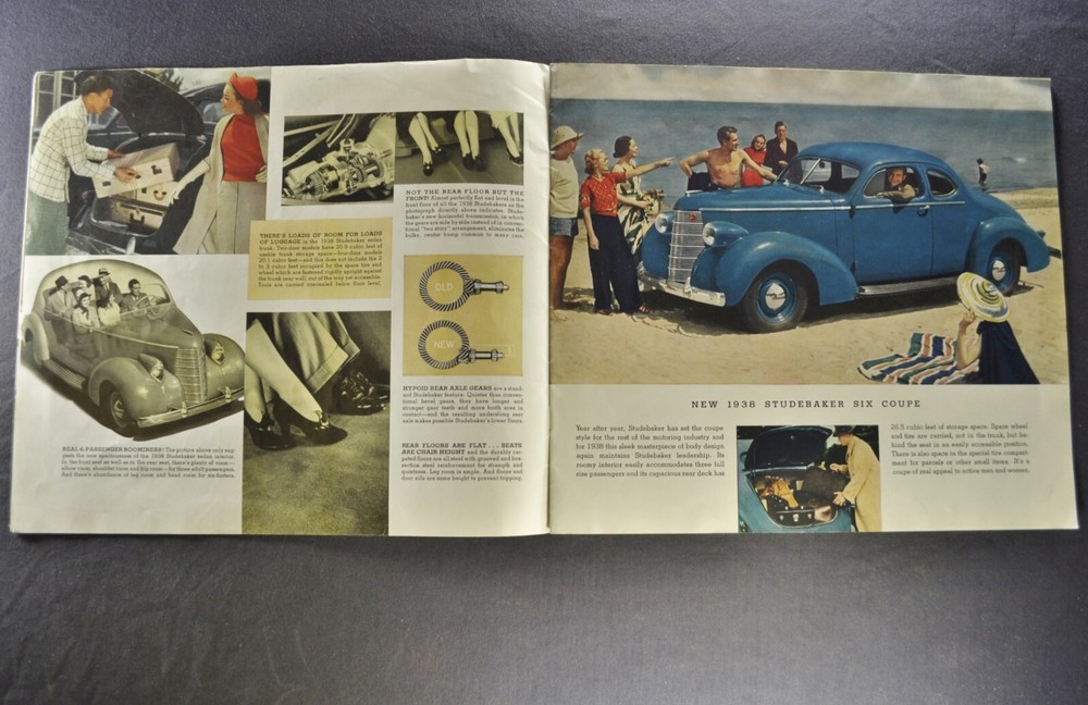 1938 Studebaker Catalog Brochure Commander President Sedan Coupe Nice Original