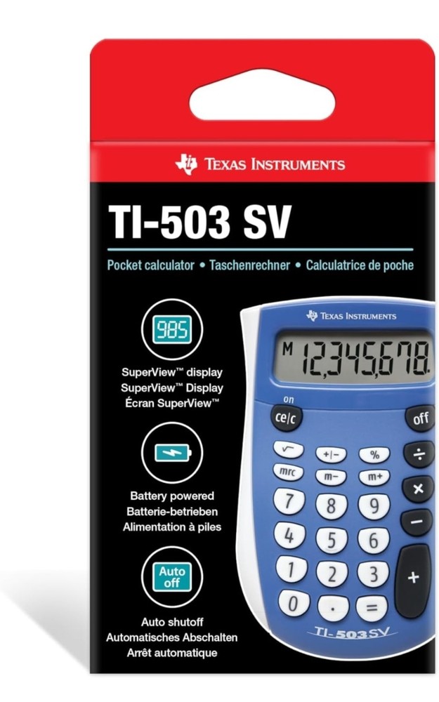 Texas Instruments 503 SV Basic Calculator