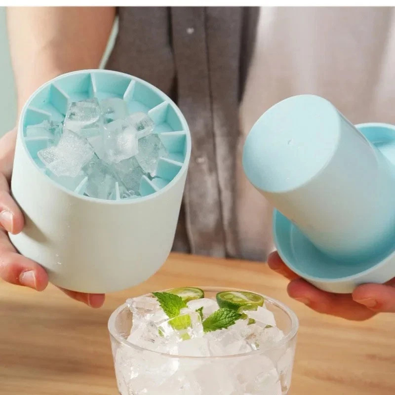 Silicone Ice Cube Mold Round Ice Maker - DIY Ice Bucket Barware Tools*