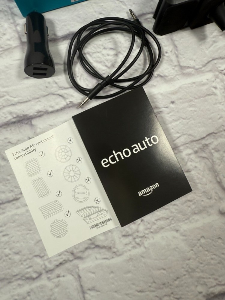 Amazon Echo Auto Air Vent Mount - Lighter Power Plug - Audio Connector