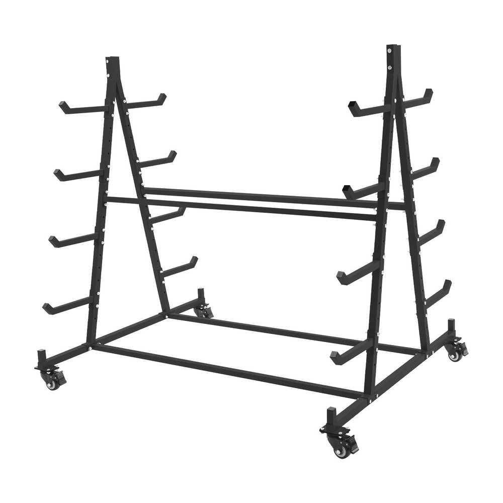 5 Tier Iron Horizontal Lumber Storage Rack Storage Rolling Triangle Rack 500LBS