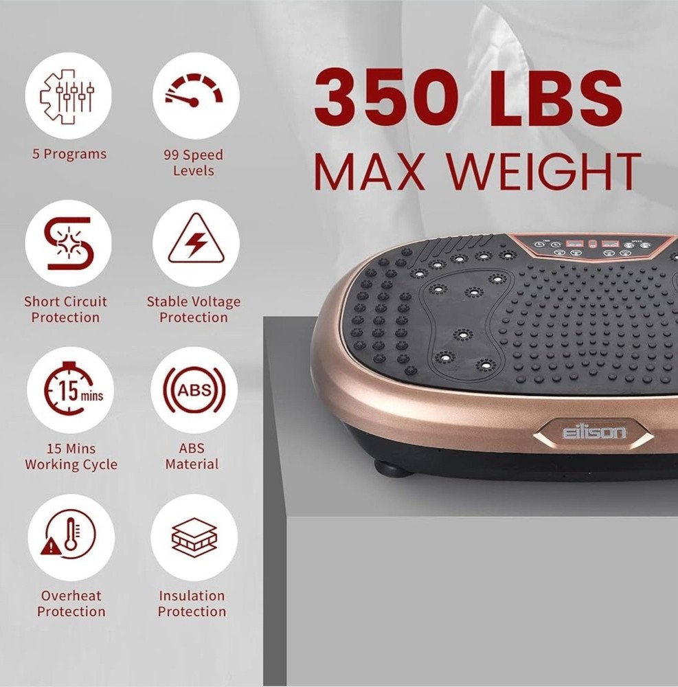 EILISON FitMaxx 3D XL Vibration Plate Exercise Machine