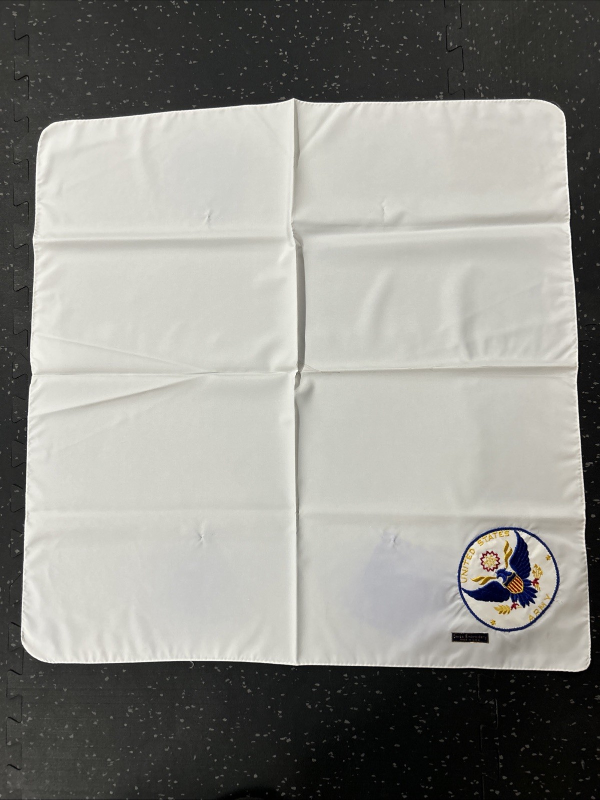 WWII U.S. Army Victory Scarf & Handkerchief Sister Wife Cameo Box Embroidered