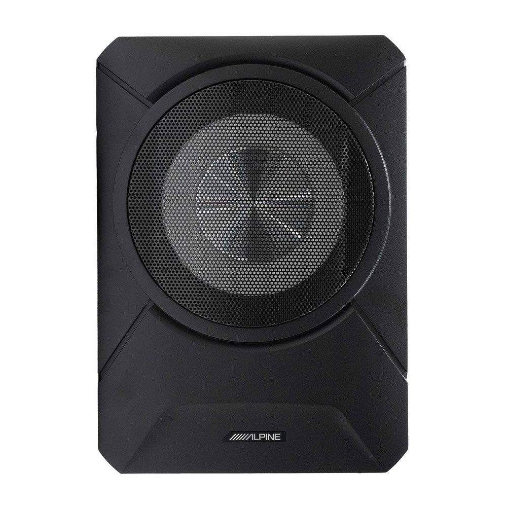 Alpine PWE-S800, Compact Shallow Mount Powered 8" Subwoofer System